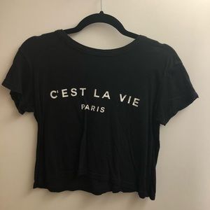 Brandy Melville Classic Basic Paris shirt